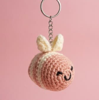 Bee Keychain — view 2