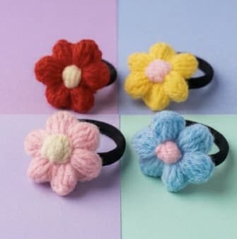 Flower Hair Ties — view 2