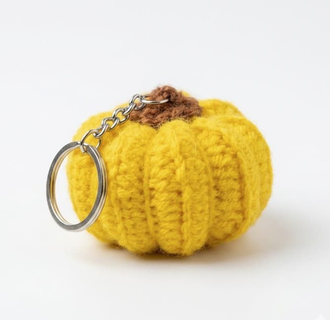 Pumpkin Keychain