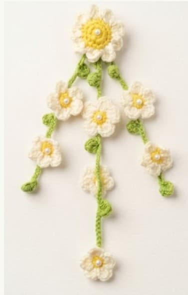 White Sunflower Hair Set